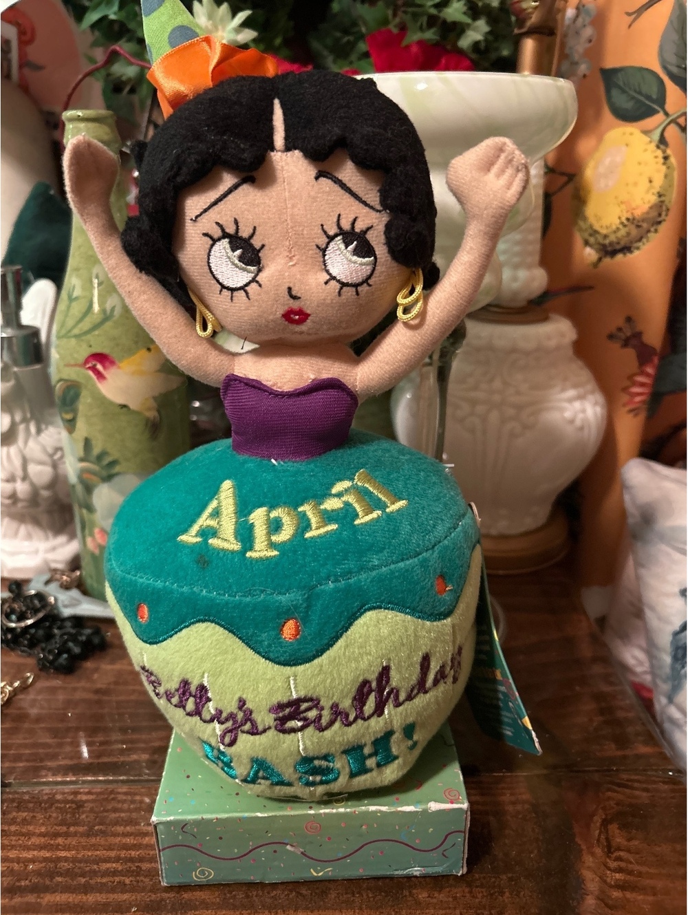 Betty Boop April Birthday Bash Plush Doll with Party Hat